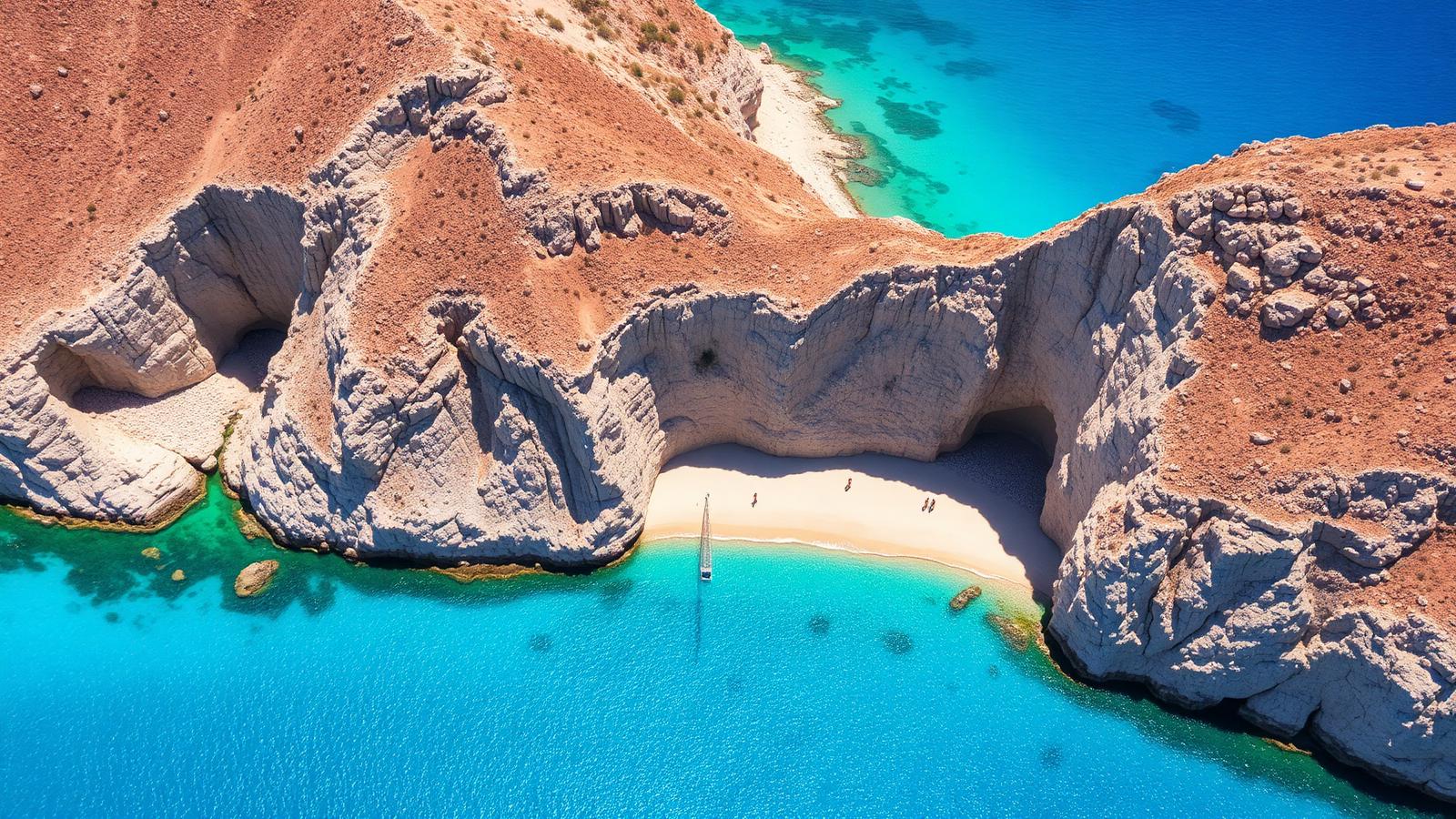 Lagune de Balos en Crète — eau turquoise, déménagement vers la plus grande île grecque