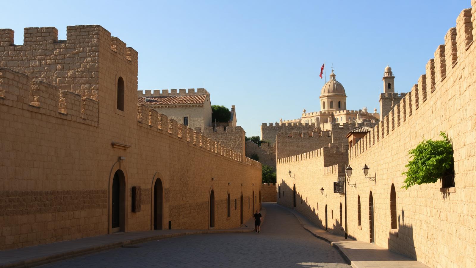 Vieille ville médiévale de Rhodes, remparts et palais — déménagement Dodécanèse
