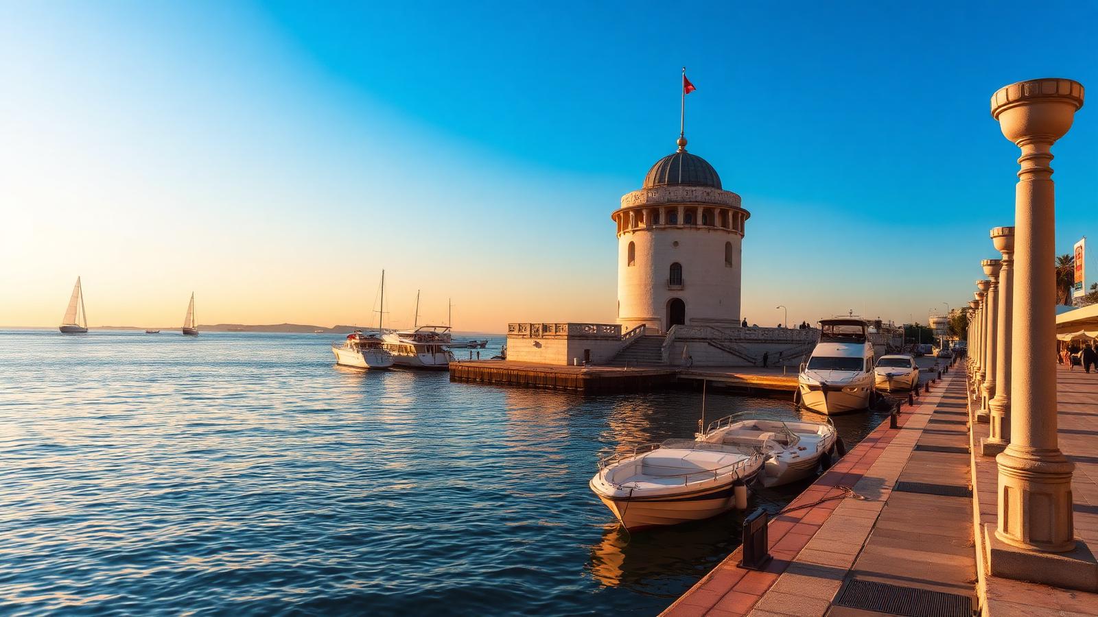 Front de mer et Tour Blanche de Thessalonique — déménagement Grèce du Nord